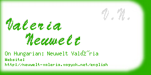 valeria neuwelt business card